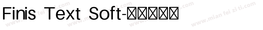 Finis Text Soft字体转换